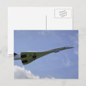 British Airways Concorde, taking off at heathrow A Postkarte (Vorne/Hinten)