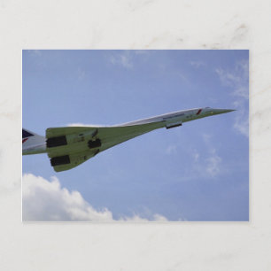 British Airways Concorde, taking off at heathrow A Postkarte