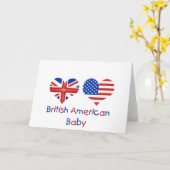 British American Baby Karte (Gelbe Blume)