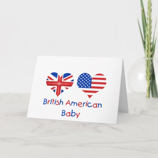 British American Baby Karte (Vorderseite)