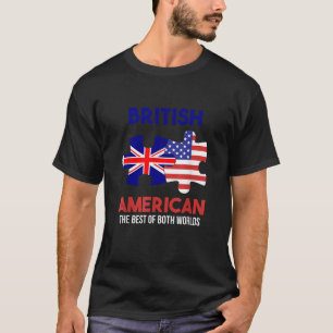 British American England USA Pride Vereinigtes Kön T-Shirt