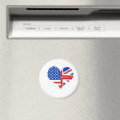 British American Heart Magnet (In Situ (Geschirrspüler))