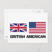 British American Postkarte (Vorne/Hinten)