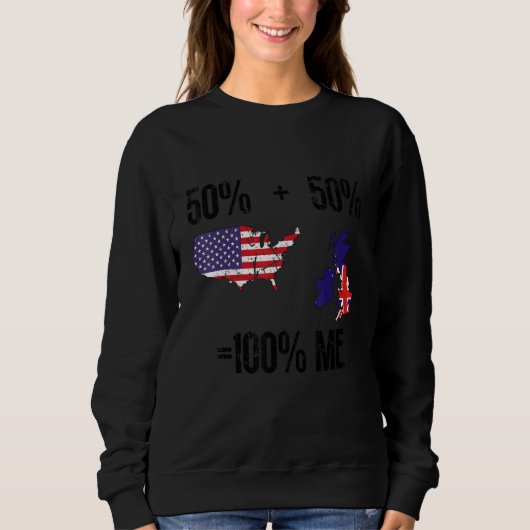 British American USA Great Britain Sweatshirt (Vorderseite)