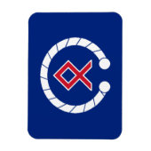 British AngloCeltic Magnet - Torc & Rune Flag (Vertikal)