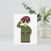 British Army Officer Postcard Postkarte (Stehend Vorderseite)