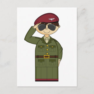 British Army Officer Postcard Postkarte