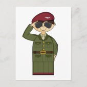 British Army Officer Postcard Postkarte (Vorderseite)