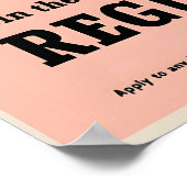 British Army Recruitment Poster Join the regular (Ecke)