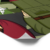 British Army Soldier Gerahmt Print Poster (Ecke)