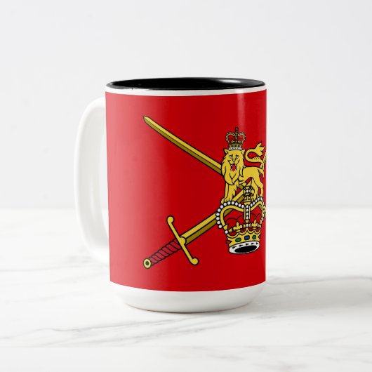 British Army (UK Military) Zweifarbige Tasse (Vorderseite Links)