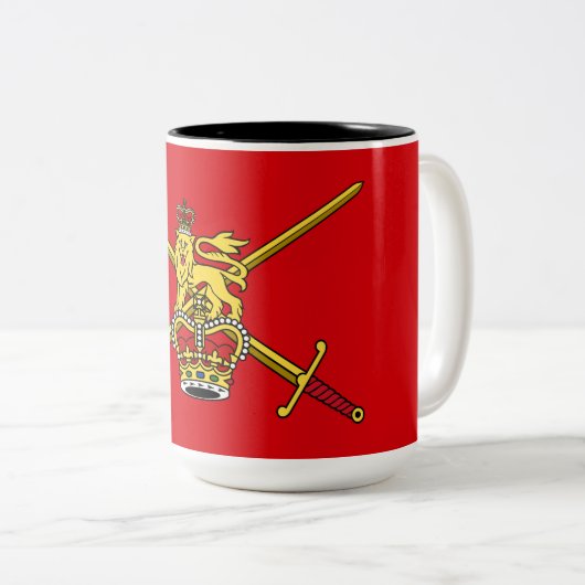 British Army (UK Military) Zweifarbige Tasse (VorderseiteRechts)