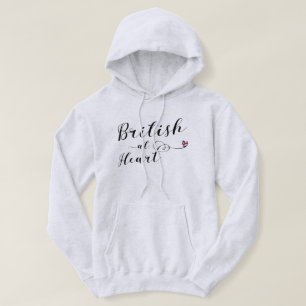 British at Heart Hoodie, Großbritannien Hoodie