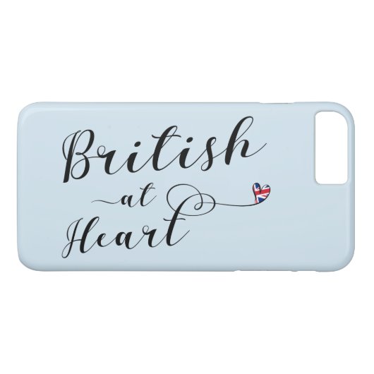 British at Heart Mobile Phone Case (Rückseite (Horizontal))