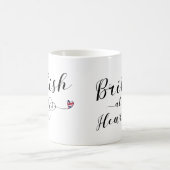 British At Heart, UK, Großbritannien Kaffeetasse (Mittel)