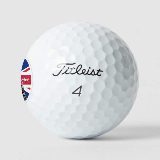 British Balls, Union Jack Flag, Big Ben, UK Golfball (Logo)