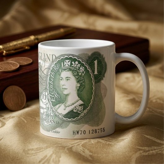 British Bank Note Tasse - 1970 One Pound Note on T