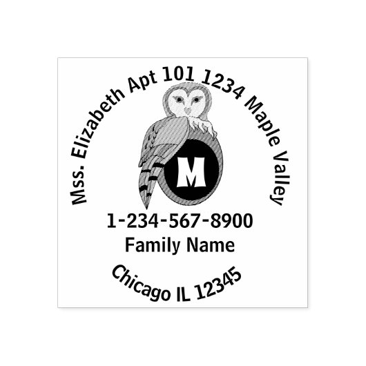 British Barowl Zuhause - Kontaktinformationen Gummistempel (Prägung)