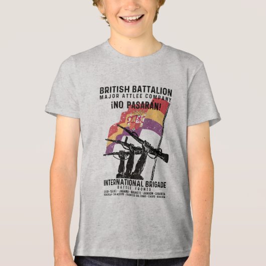 British Battalion Major Attlee Company Tri-Blend Shirt (Vorderseite)
