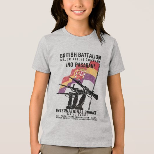 British Battalion Major Attlee Company Tri-Blend Shirt (Vorderseite)