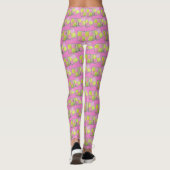 British Battenberg Marzipan Sponsor Cake UK Food Leggings (Rückseite)