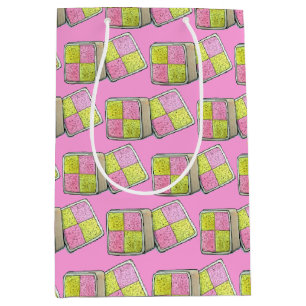 British Battenberg Marzipan Sponsor Cake UK Food Mittlere Geschenktüte