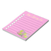 British Battenberg Marzipan Sponsor Cake UK Food Notizblock (Rotiert)