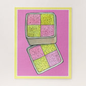 British Battenberg Marzipan Sponsor Cake UK Food Puzzle (Vertikal)