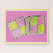 British Battenberg Marzipan Sponsor Cake UK Food Puzzle (Horizontal)