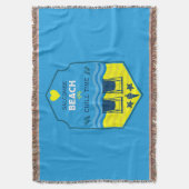 British Beach-Themed-Geschenk Decke (Vorderseite Vertikal)