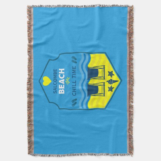 British Beach-Themed-Geschenk Decke (Vorderseite Vertikal)