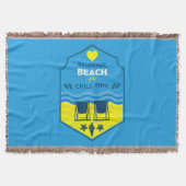 British Beach-Themed-Geschenk Decke (Vorderseite)