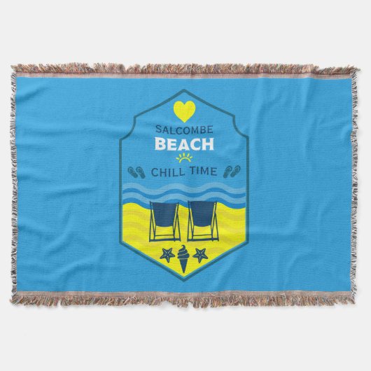 British Beach-Themed-Geschenk Decke (Vorderseite)