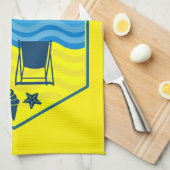British Beach-Themed-Geschenk Geschirrtuch (Viertel Falte)