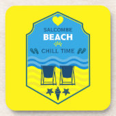 British Beach-Themed-Geschenk Getränkeuntersetzer (Vorderseite)
