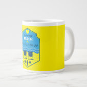 British Beach-Themed-Geschenk Jumbo-Tasse (Vorderseite Rechts)