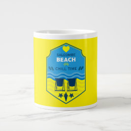 British Beach-Themed-Geschenk Jumbo-Tasse