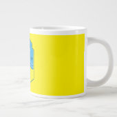 British Beach-Themed-Geschenk Jumbo-Tasse (Rechts)
