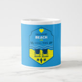 British Beach-Themed-Geschenk Jumbo-Tasse (Vorderseite)