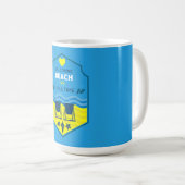 British Beach-Themed-Geschenk Kaffeetasse (VorderseiteRechts)