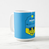 British Beach-Themed-Geschenk Kaffeetasse (Vorderseite Links)