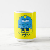 British Beach-Themed-Geschenk Kaffeetasse (Mittel)
