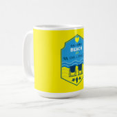 British Beach-Themed-Geschenk Kaffeetasse (Vorderseite Links)