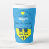 British Beach-Themed-Geschenk Milchtasse (Vorderseite)