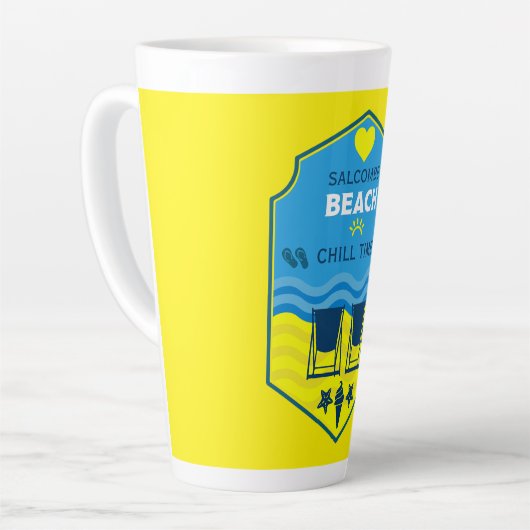 British Beach-Themed-Geschenk Milchtasse (Linke Ecke)