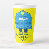 British Beach-Themed-Geschenk Milchtasse (Vorderseite)