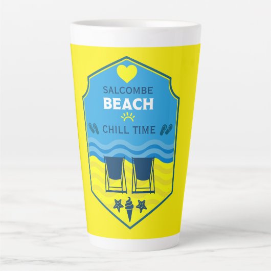 British Beach-Themed-Geschenk Milchtasse (Vorderseite)