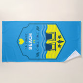 British Beach-Themed-Geschenk Strandtuch (Vorderseite)