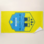 British Beach-Themed-Geschenk Strandtuch (Vorderseite)