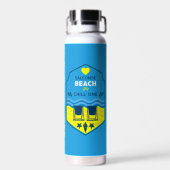 British Beach-Themed-Geschenk Trinkflasche (Rückseite)